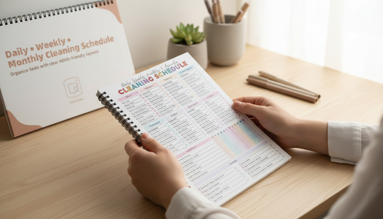 ADHD cleaning planner