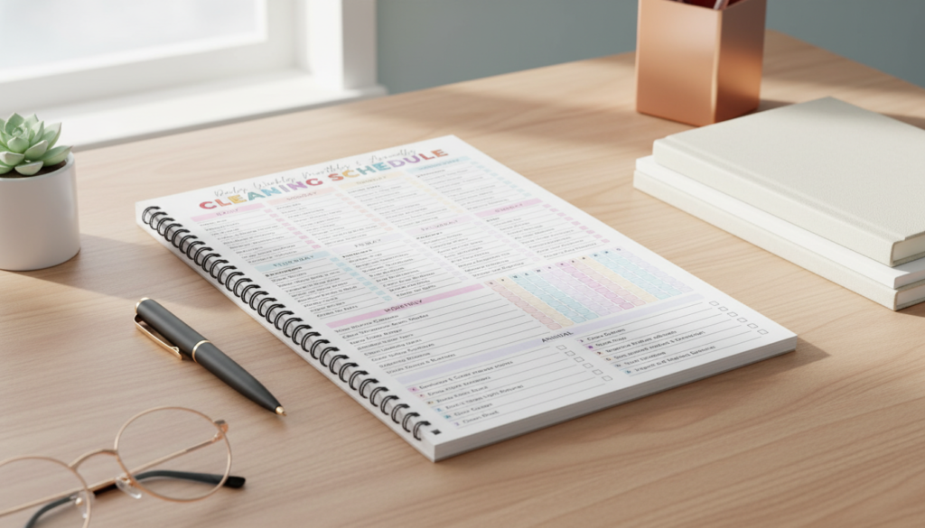 ADHD cleaning planner
