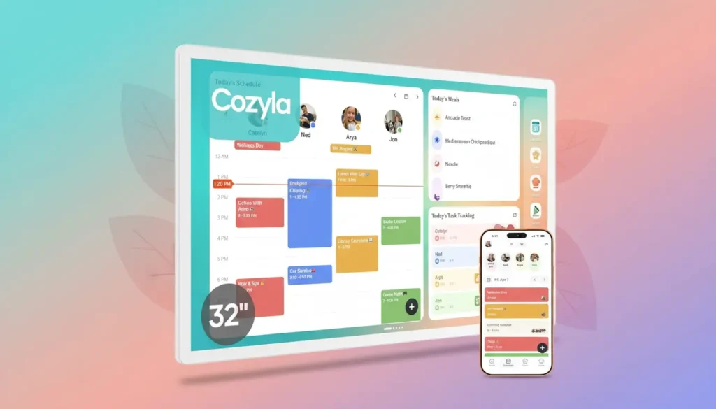 32 inch digital family calendar