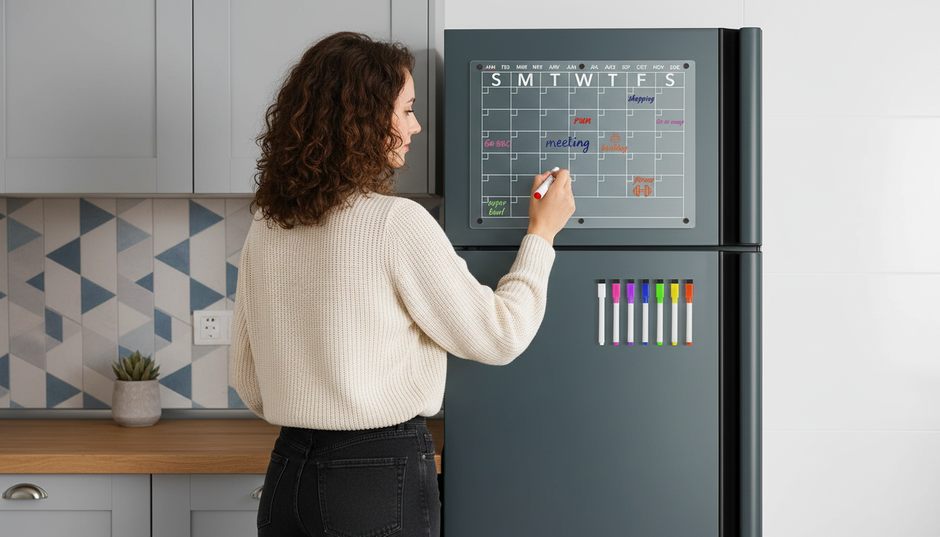 Magnetic Acrylic Dry Erase Calendar