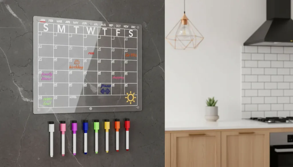 Magnetic Acrylic Dry Erase Calendar