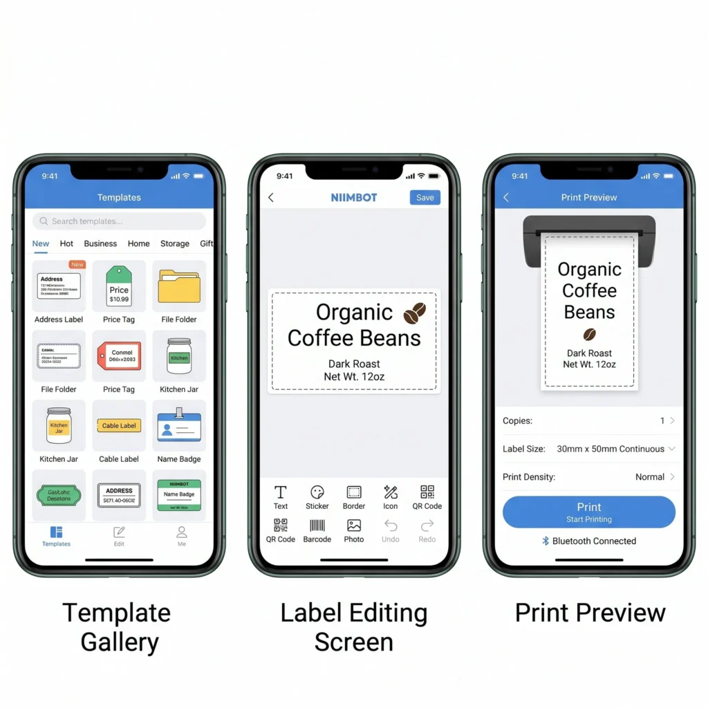 NIIMBOT thermal label printer